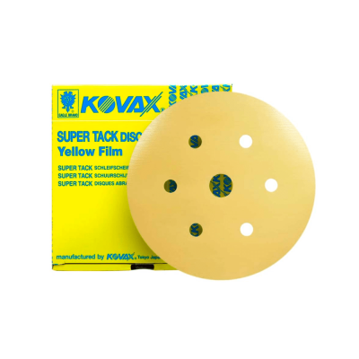 Наждачная бумага в кругах KOVAX Film P1500 D=152mm 7отв-Yellow 